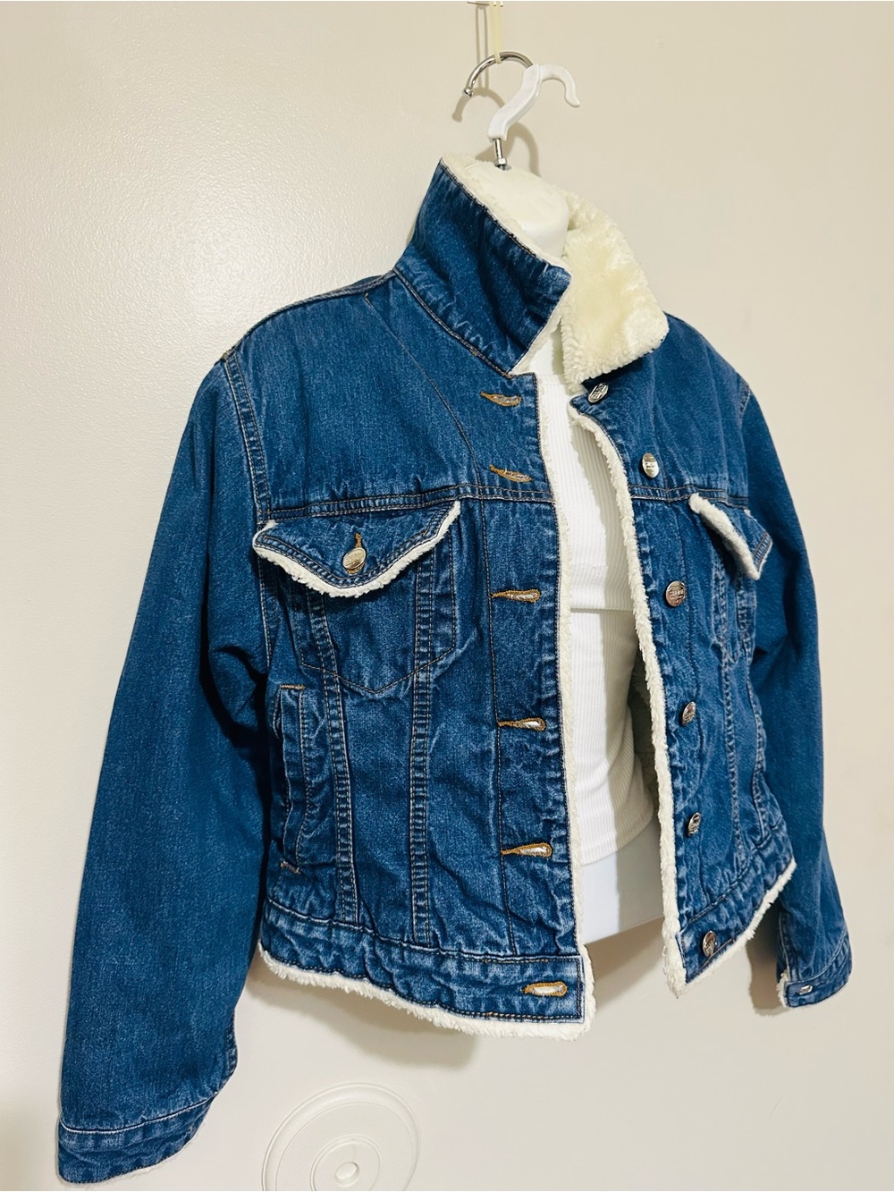 Star Blue Apparel Denim Sherpa‑Lined Jacket Blue Jean Fleece Lining 